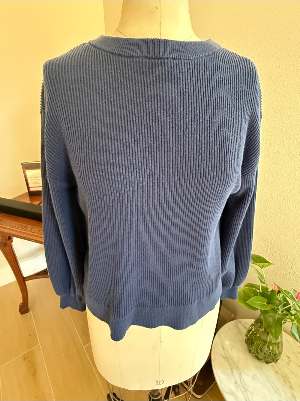 lululemon athletica Navy Ribbed Crewneck Sweater
